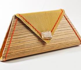 wood clutch RWOODB clutch purse