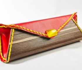 wood clutch RWOODB clutch purse